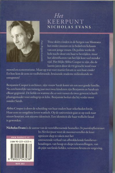 Evans, Nicholas .. Vertaald door  Hans Kooijman - Het keerpunt