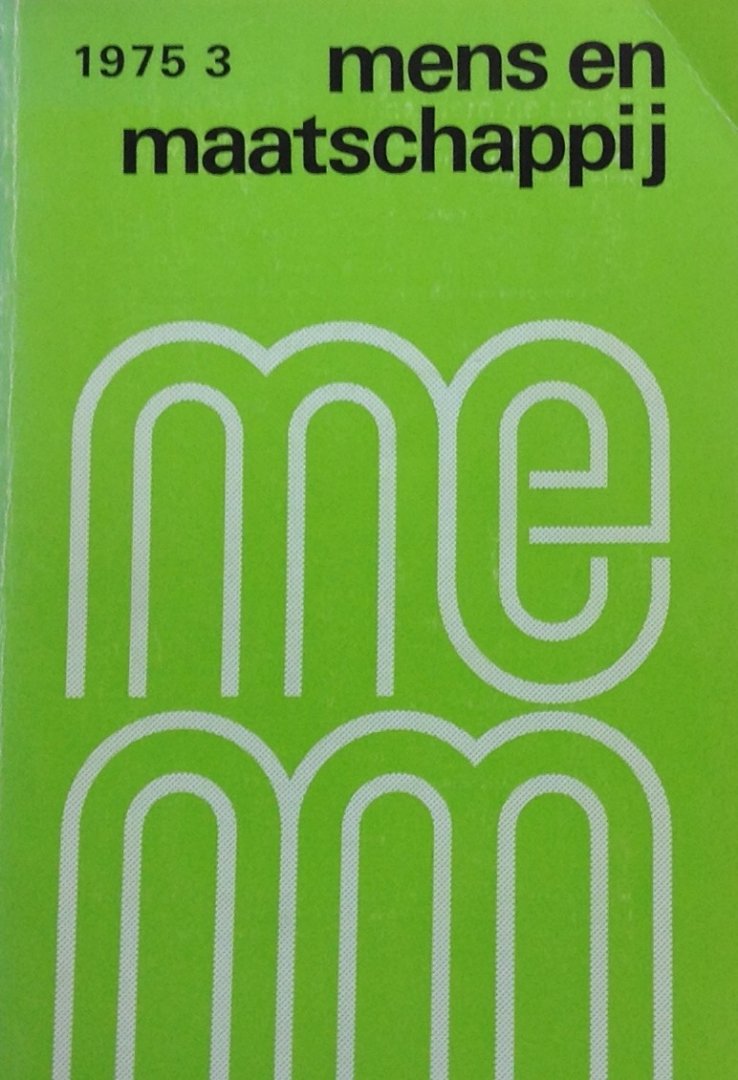 Dijkstra, L.(e.a.)(red.) - Mens en Maatschappij  1975 - 3