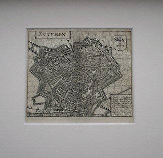 antique map (kaart). - Zutphen. Antique map.