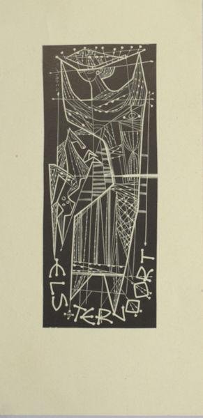 Doorn, Jan van. - Exlibris voor Els Tervoort.