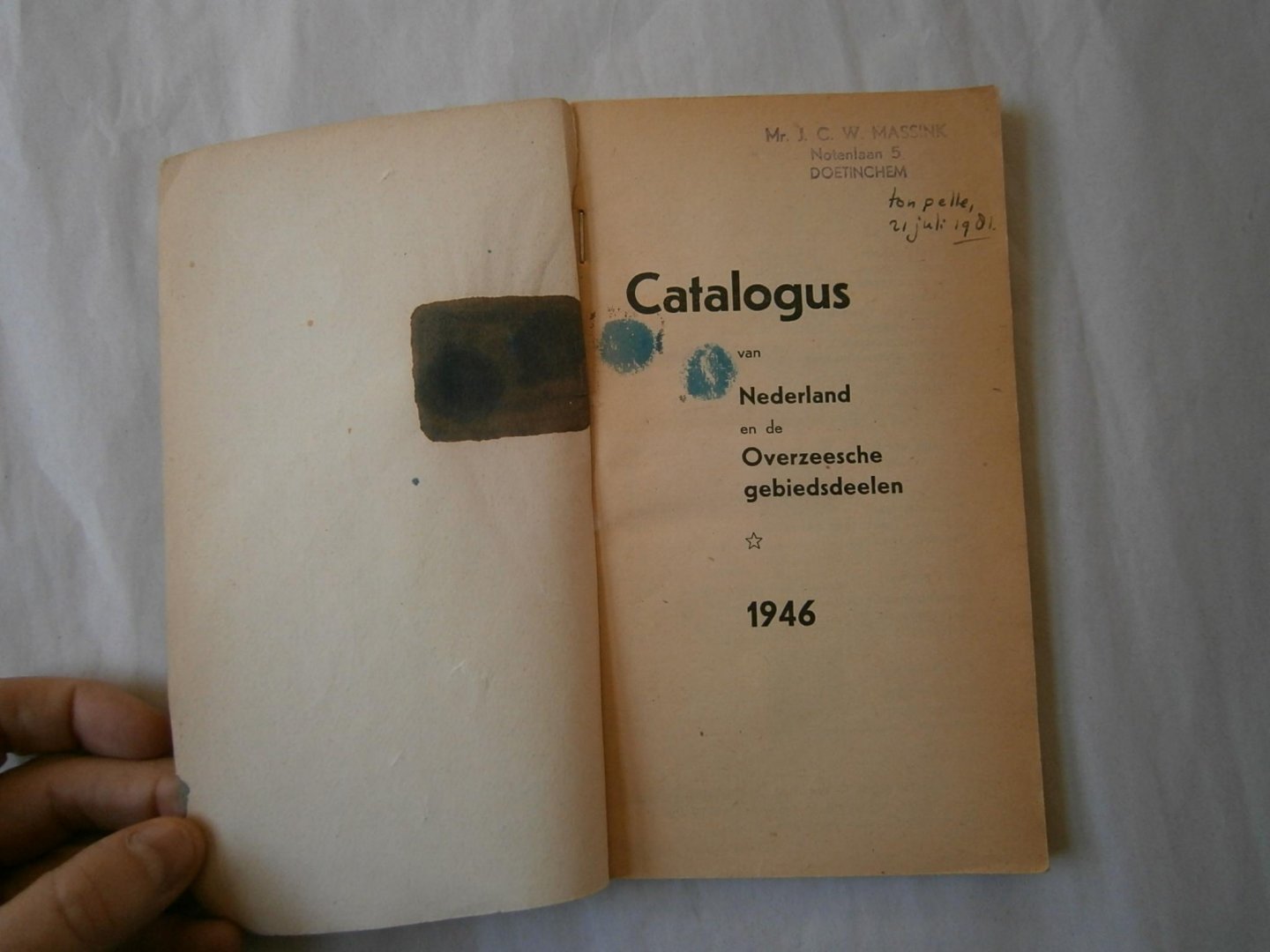  - Catalogus Nederland en Overzeesche gebiedsdelen