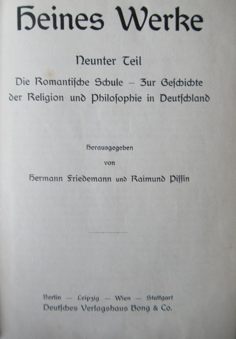 Heine, Heinrich - Heines Werke in 4 banden (15 delen)