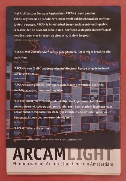DIVERSE AUTEURS. - Arcamlight - Plannen van het Architectuur Centrum Amsterdam.