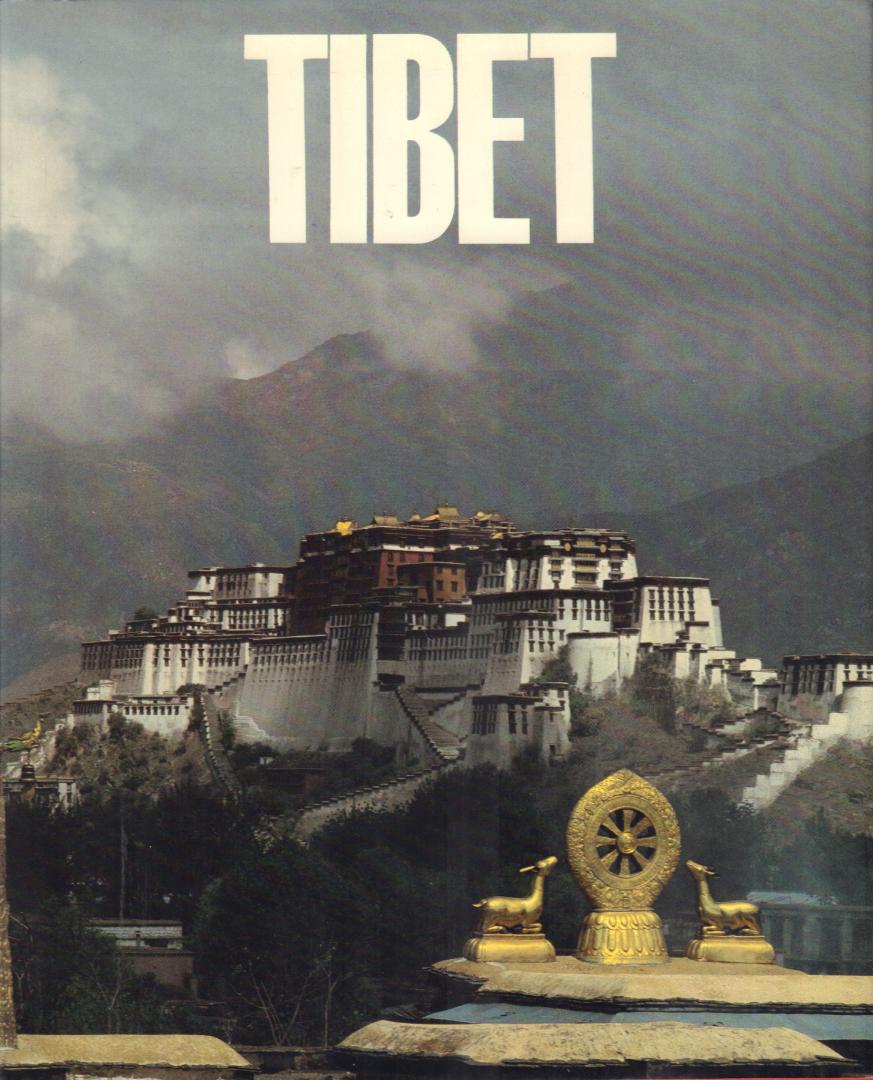 Ngapo Ngawang Jigmei a.o. - Tibet (A book by Jugoslovenska Revija, Belgrado and the Shanghai People's Art Publishing House, 296 pag. grote hardcover + stofomslag, gave staat