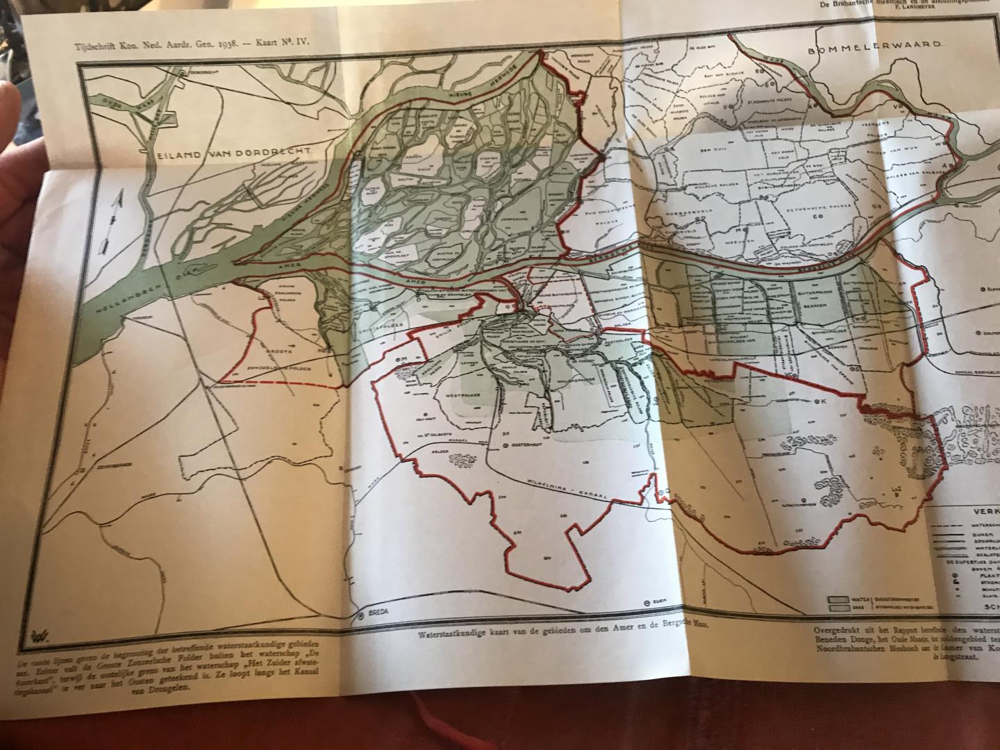 Landmeter - De Brabantsche Biesbosch en de afsluitingsplannen met kaarten