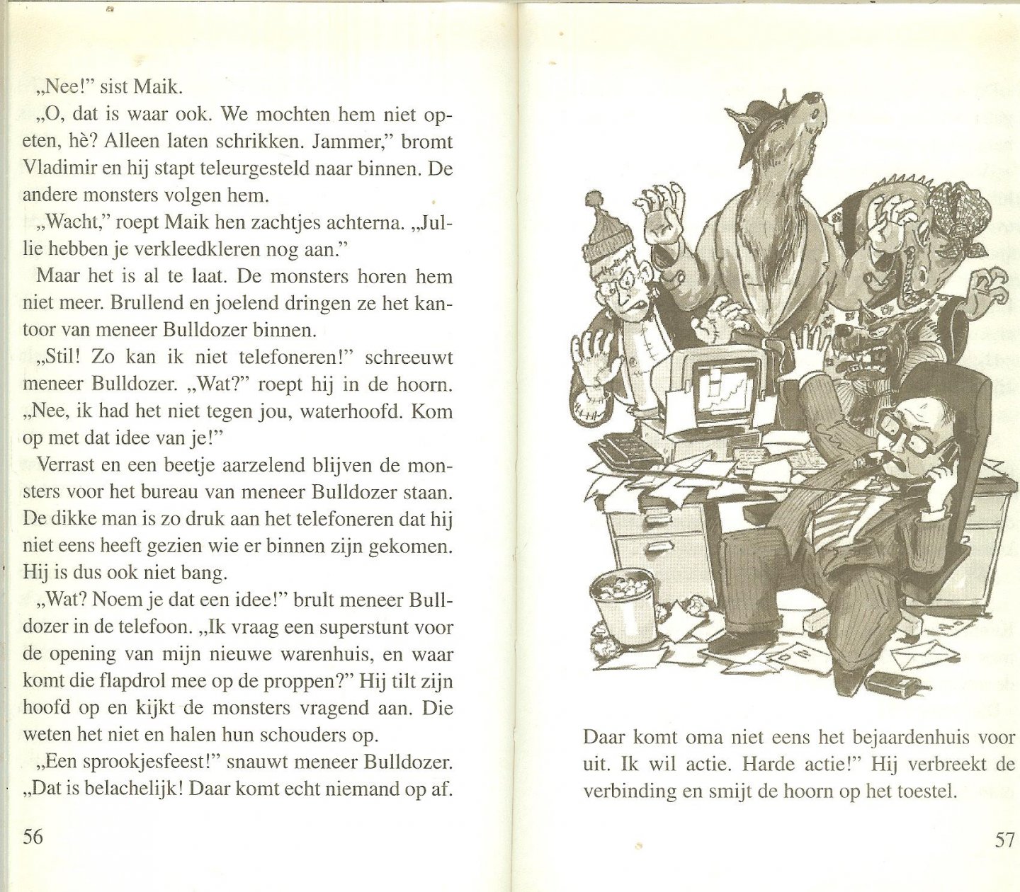 Brezina, Thomas .. Geillustreerd door Auke Herrema - Het groene Spookhuis  Maik en zijn Monsters