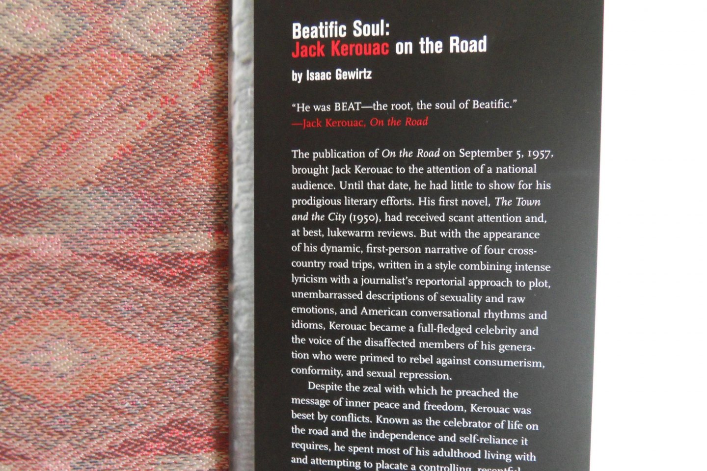 Gewirtz, Isaac. - Beatific Soul. - Jack Kerouac on the Road.