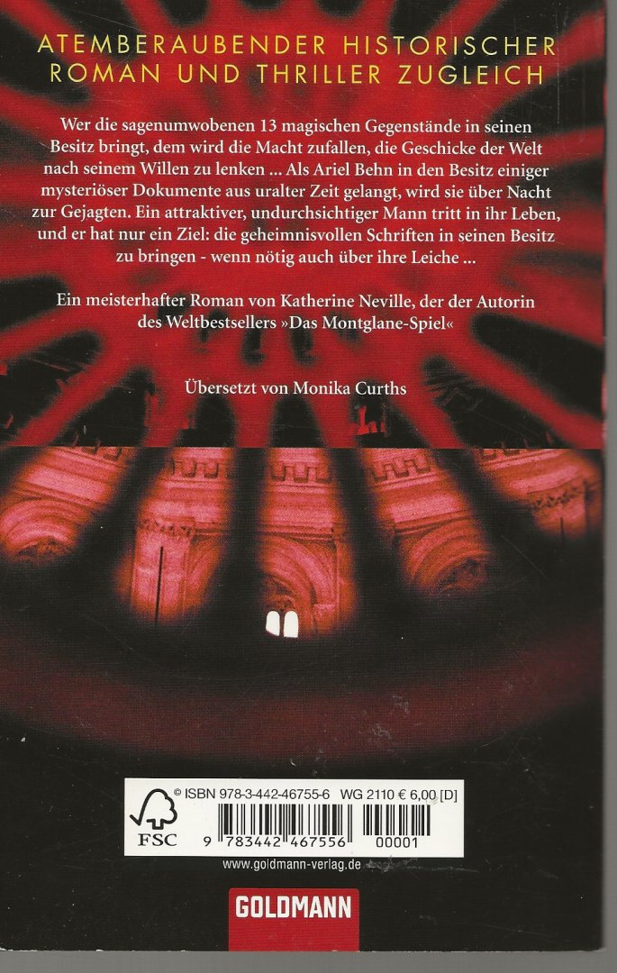 Neville, Katherine  Werkte vele jaren als consultant op het gebied van energievraagstukken - Der magische Zirkel