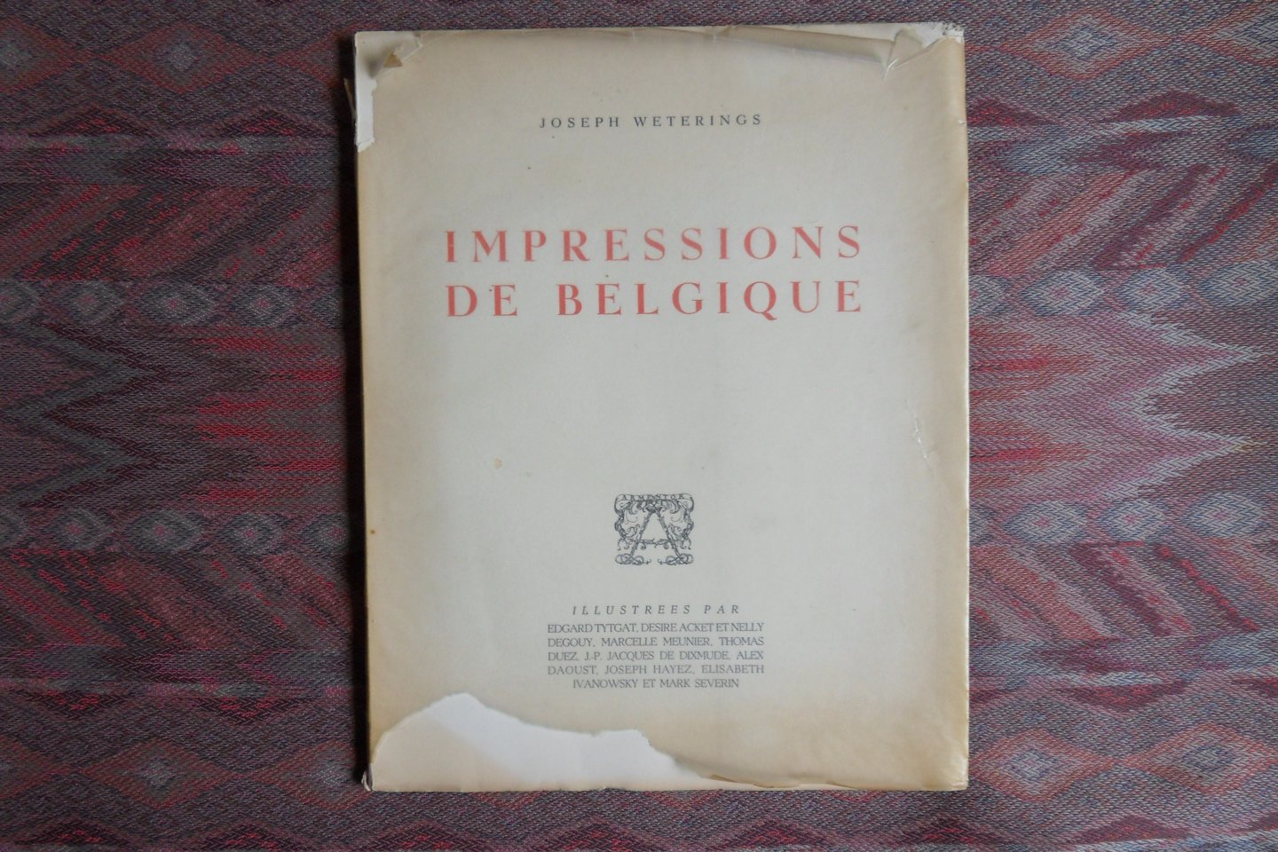 Weterings, Joseph. - Impressions de Belgique. [ Genummerd ex. 503 / 1000 ].