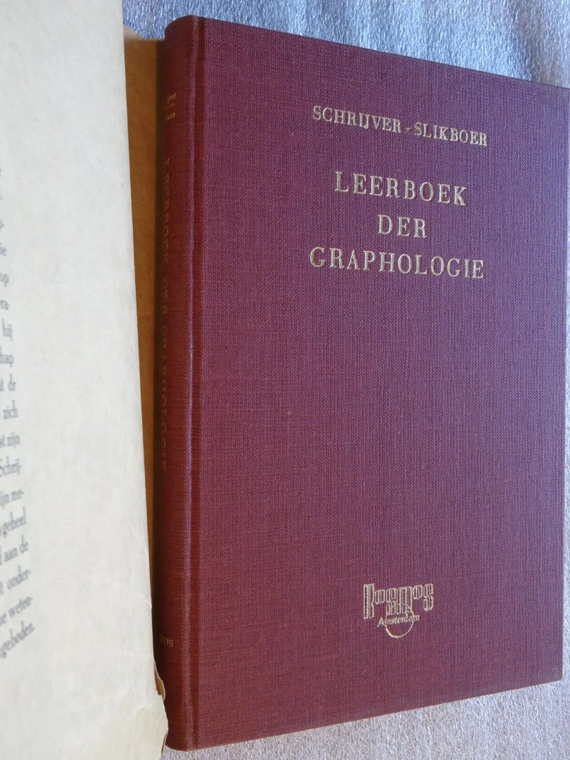Schrijver, Dr. J. - Leerboek der graphologie / Incl. bijlage