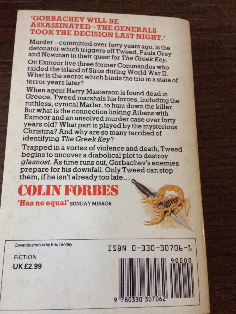 Forbes, Colin - Greek Key