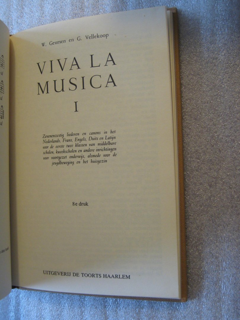 Geursen, W. en Vellekoop, G. - Viva la Musica deel 1.
