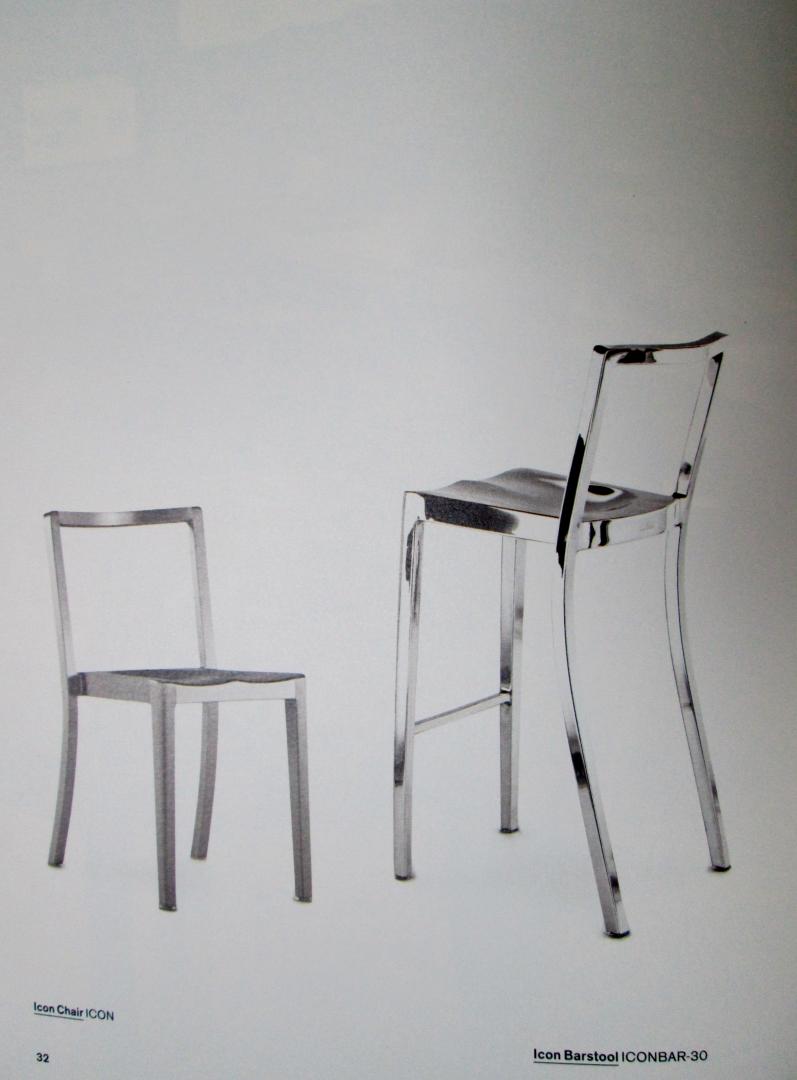 Emeco - Emeco chair/furniture catalogue AlumiNation 2010 with chairs designed by Philippe Starck, BMW Design Group, Andreé Putman, Michael Young, Norman Foster,  Ettore Sottsass, Frank Gehry