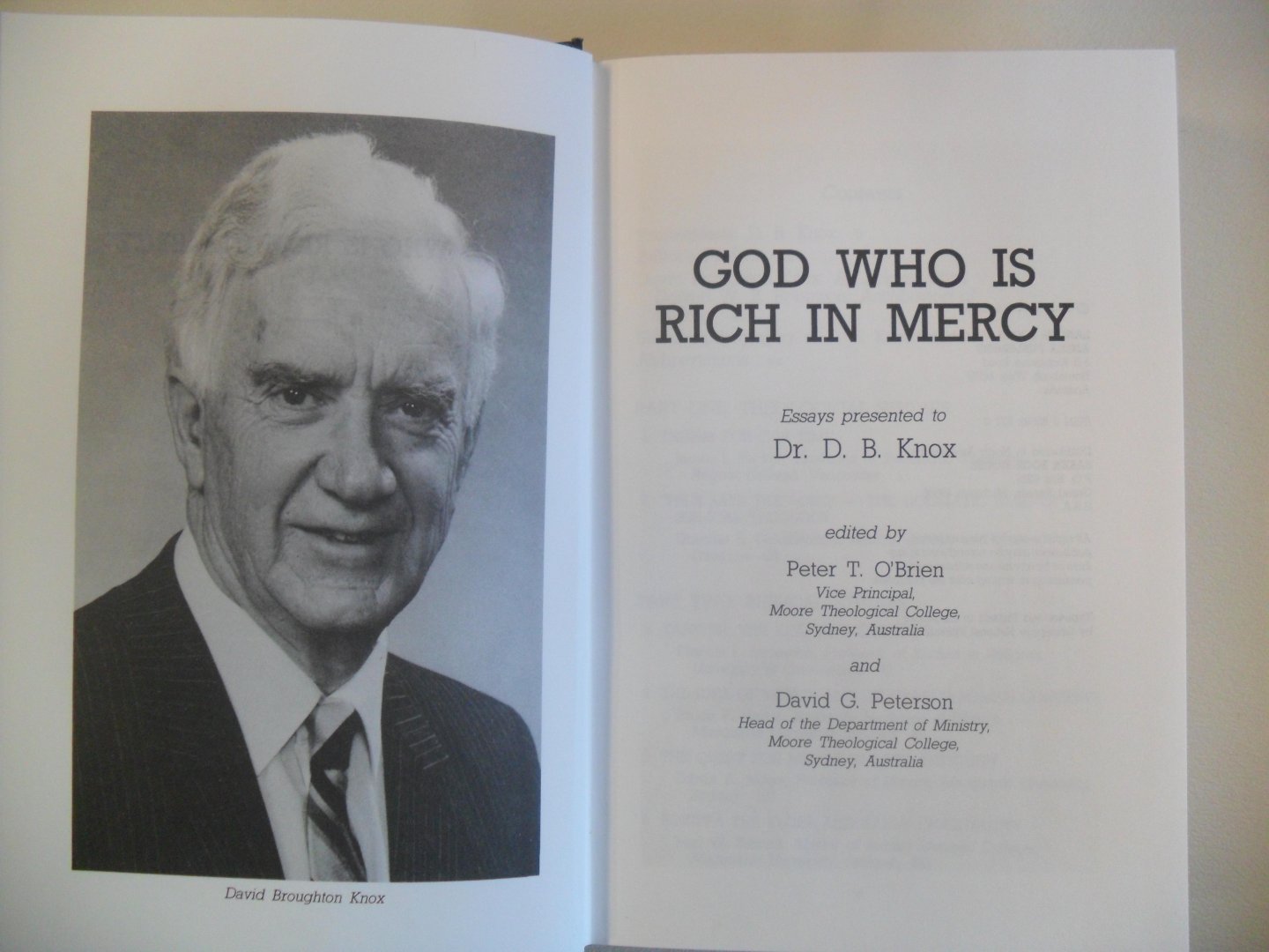 Knox Dr.D.B. - God Who is rich in Mercy