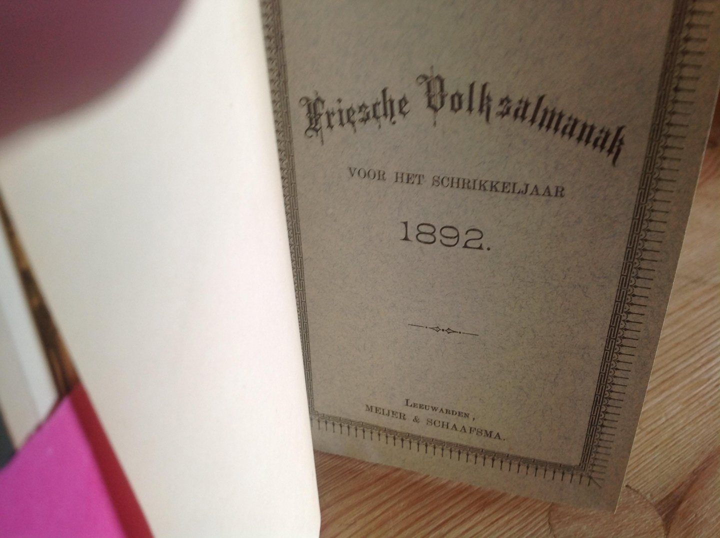  - Friesche volksalmanak 1892,1893,1894