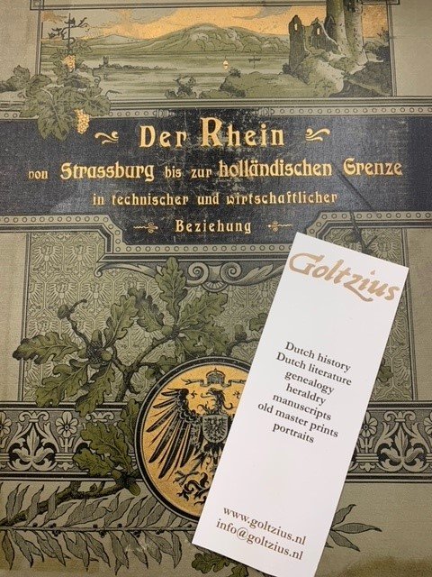 BEYERHAUS, E., - Der Rhein von Strassburg bis zur Holländische Grenze in technischer und wirthschaftlicher Beziehung. Unter Benutzung amtlicher Quellen im Auftrage des Herrn Ministers der Öffentlichen Arbeiten. Bearbeitet im Frühjahr 1902.
