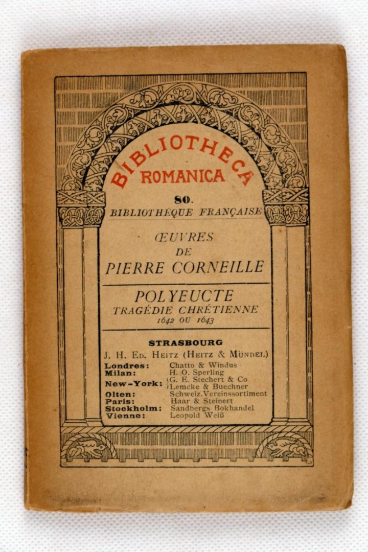 Corneille,Pierre - Bibliotheca Romanica. Nr. 80 Oeuvres Pierre Corneille (3 foto's)
