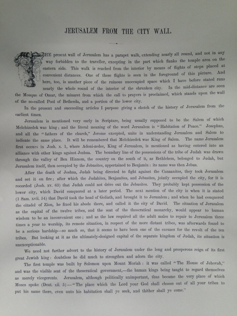 Frith, Francis - Jerusalem from the City Wall, Series Egypt and Palestine