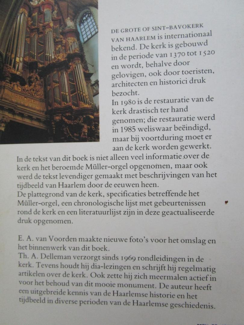 Delleman, Th.  A . - De Grote of Sint-Bavokerk van Haarlem  - Een historische wandeling -