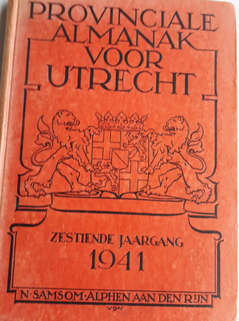  - Provinciale Almanak voor Utrecht 1941