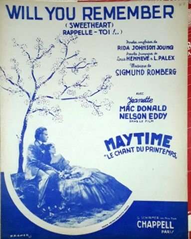 Romberg, Sigmund: - Will you remember (Sweetheart). Rapelle-toi!... dans le film Maytime