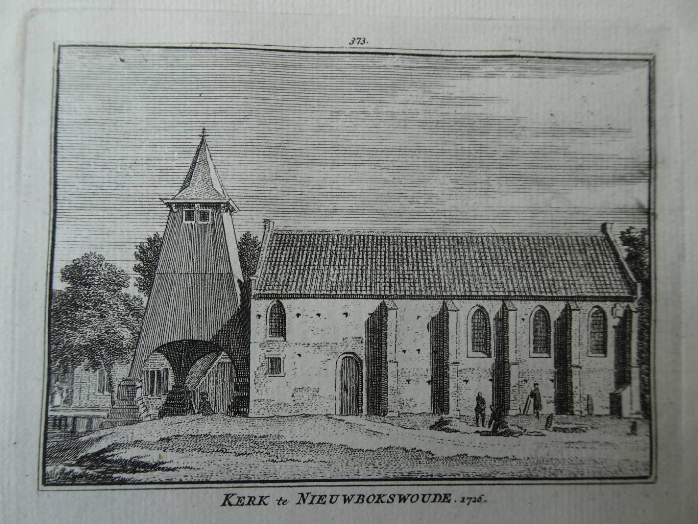 Nibbixwoude. - Kerk te Nieuwbokswoude.