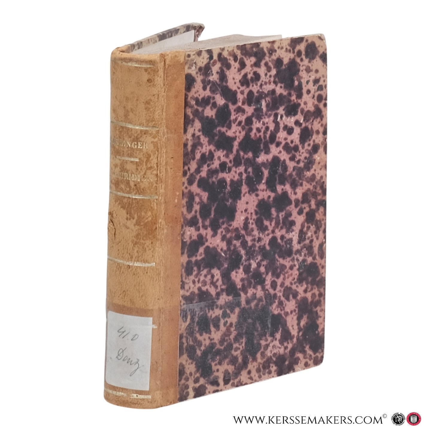 Denzinger, Henricus [Heinrich]. - Enchiridion symbolorum et definitionum quae de rebus fidei et morum a conciliis oecumenicis et summis pontificibus emanarunt. Editio quarta aucta et emendata, et ab ordinario approbata.