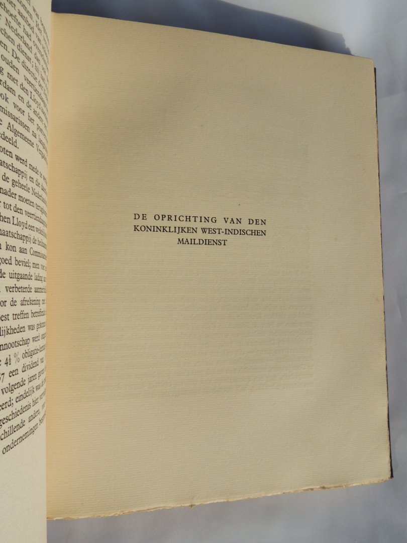 Boer de Dr. M.G. - Geschiedenis der Amsterdamsche Stoomvaart. Twee delen in drie banden. Complete set.