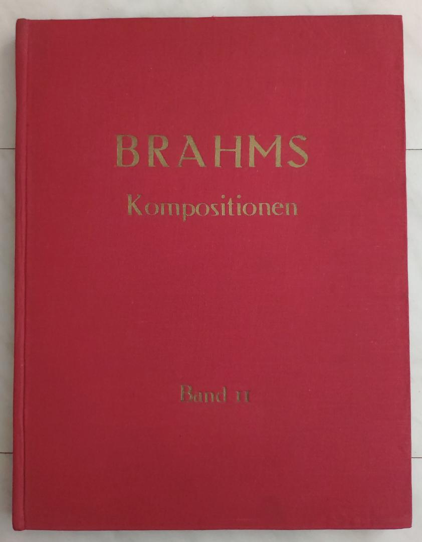  - Brahms Kompositionen für Klavier zu 2 Händen Band II bladmuziek piano antiek