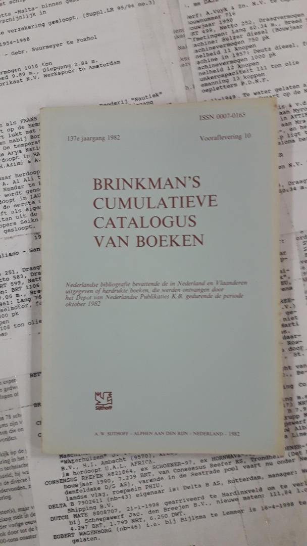 Redactie - Brinkman`s cumulatieve catalogus van boeken - Vooraflevering 10