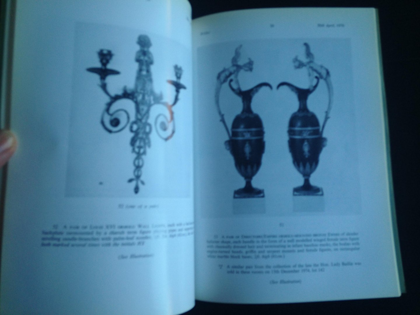Catalogue Sotheby - Important French and Oriental Furniture Ormolu-Mounted Works of Art, Clocks and Barometers, Tapestries and Carpets