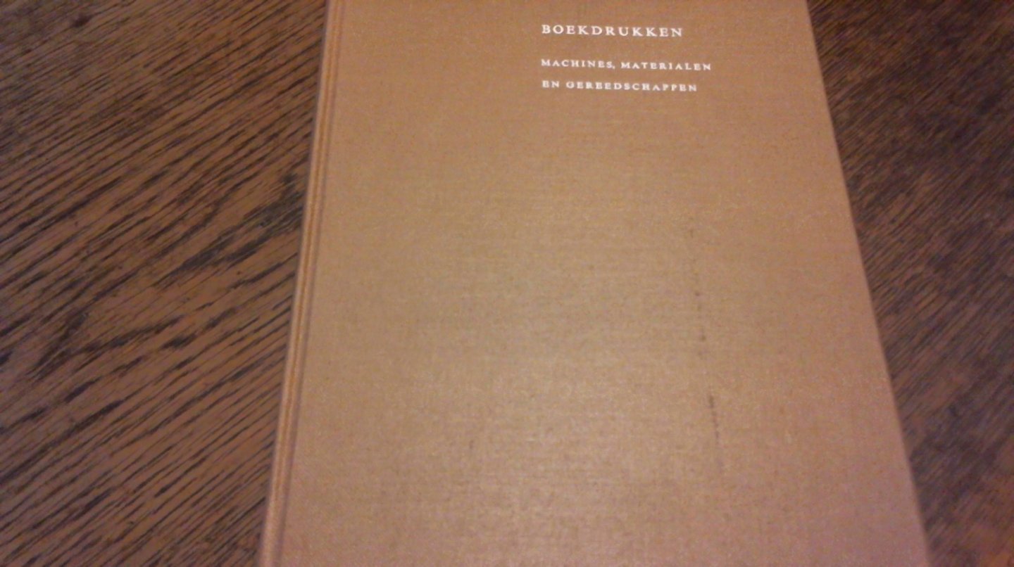 samengesteld - Boekdrukken / Machines, materialen en gereedschappen