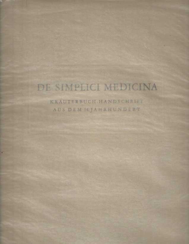 Pfister, Arnold - De Simplici medicina, Krauterbuch-Handschrift aus dem 14. Jahrhundert im besitz der basler Universitats-Bibliothek