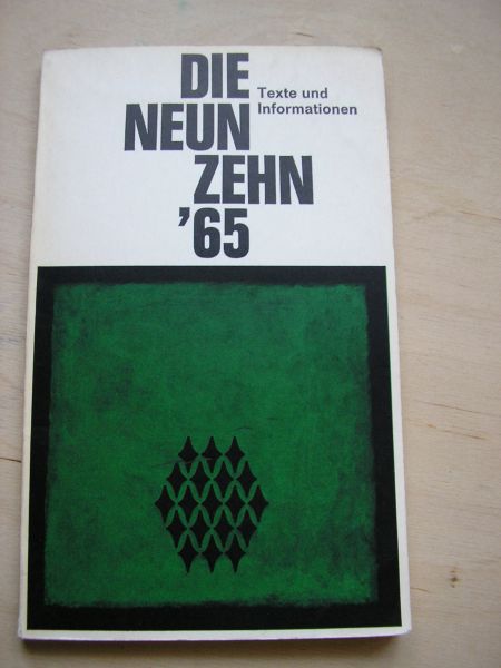  - Die Neunzehn `65, texte und informationen (duitse tekst)