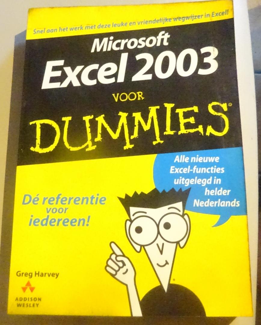 Harvey, G. - Microsoft Excel 2003 voor Dummies