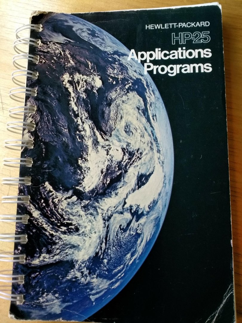firma Hewlett Packard - Applications Programs HP-25