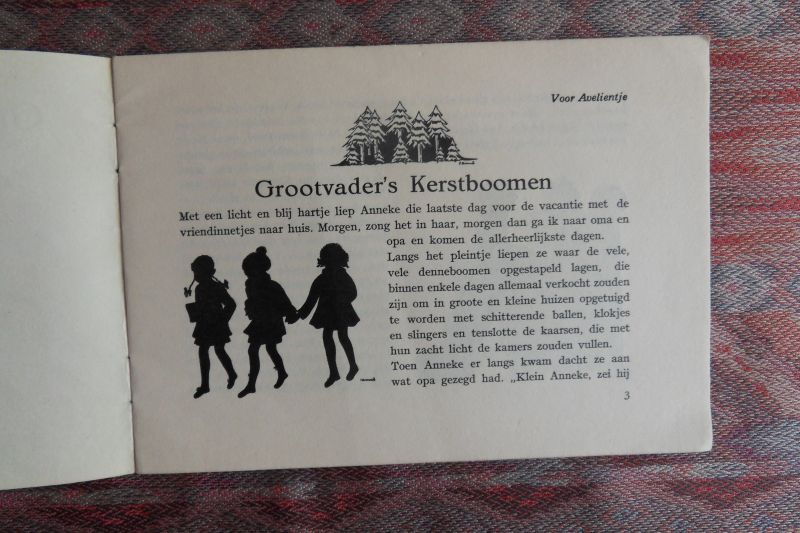 Fokker, Aafje. [ met zwartjes van Ans Muller-Idzerda ]. - Grootvader`s Kerstboomen.