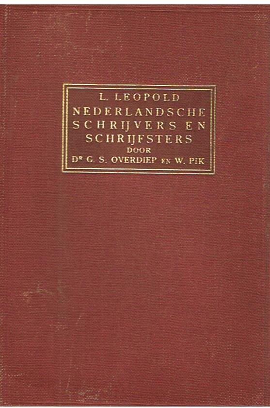 Leopold, L.  /  Overdiep & Pik voorwoord - Nederlandsche schrijvers en schrijfsters