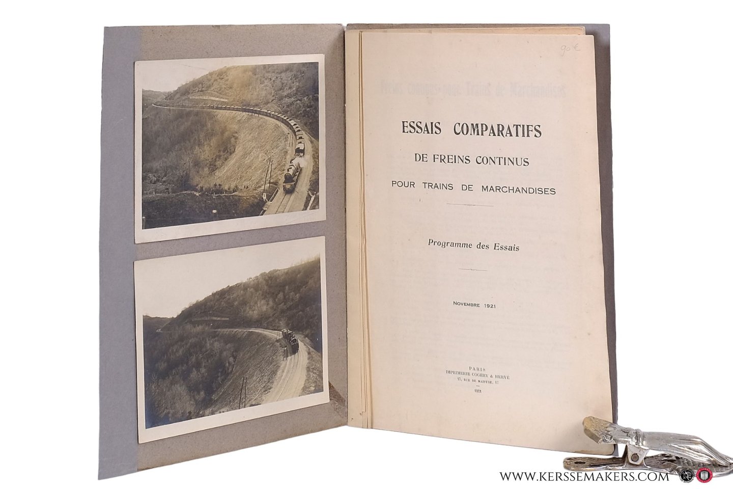 Collectif - Essais comparatifs de freins continus pour trains de marchandise. Programme des Essais. Novembre 1921.