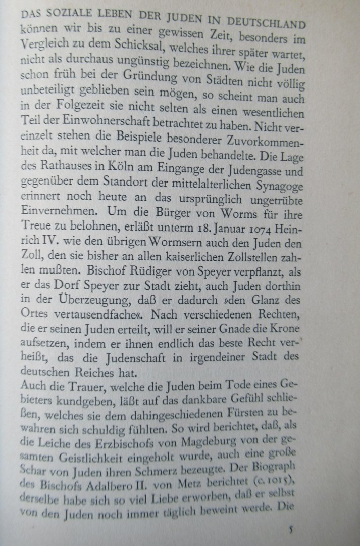 Berliner, Abraham - Aus dem Leben der Juden Deutschlands im Mittelalter