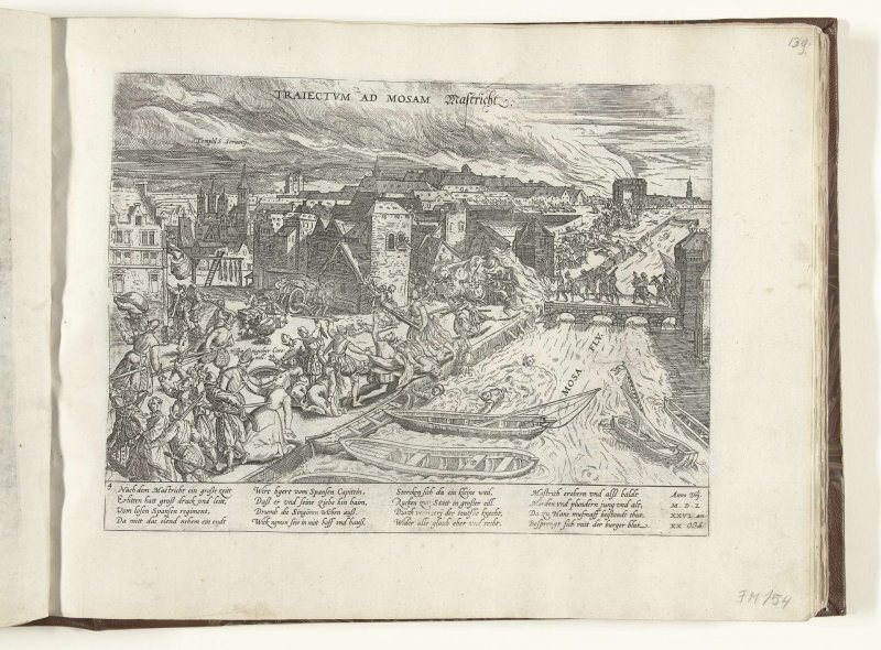 Anoniem naar Frans Hogenberg - Moord te Maastricht 1576