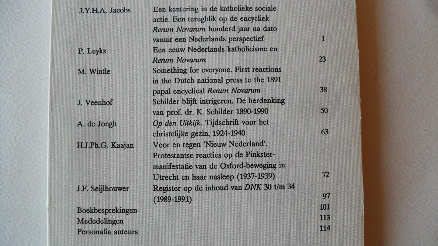 Redactie - Documentatieblad voor de Nederlandse Kerkgeschiedenis na 1800