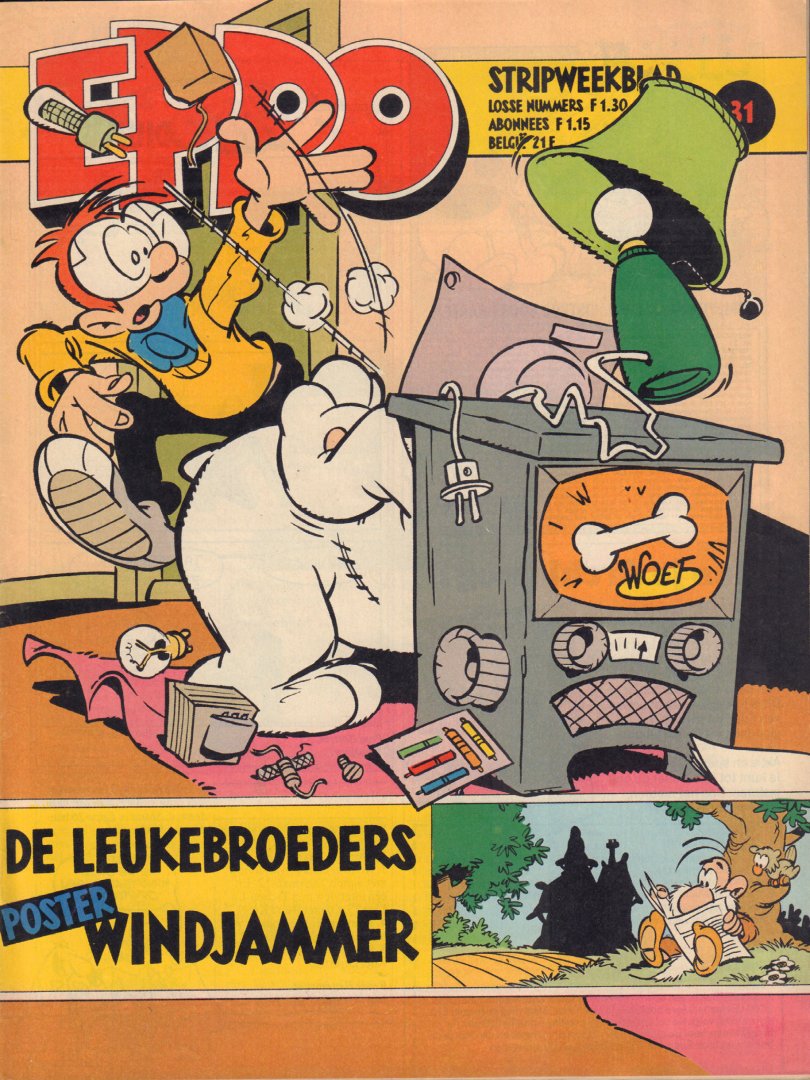 Diverse auteurs - Stripweekblad Eppo / Dutch weekly comic magazine Eppo 1980 nr. 31 met o.a./with a.o. DIVERSE STRIPS / VARIOUS COMICS a.o. STORM/STEF ARDOBA/DE PARTIZANEN + POSTER WINDJAMMER DE GORCH FOCK(2 p.),  goede staat / good condition