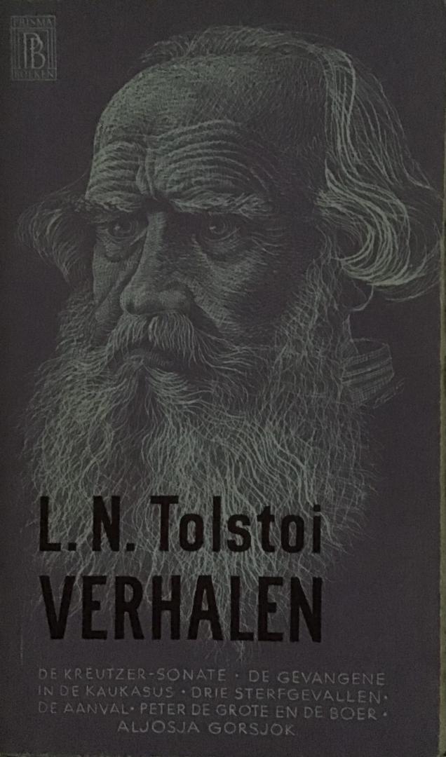 Tolstoi, L.N. (met een levensbeschrijving door N. Obolonsky) - Verhalen (De kreuzer; Sonate; De gevangene in de Kaukasus; Drie sterfgevallen; De aanval; peter de grote en de boer; Aljosja Gorsjok