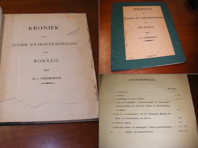 Eigenberger, Dr. J. - Kroniek der Zuider- en Oosterafdeeling van Borneo, 1936