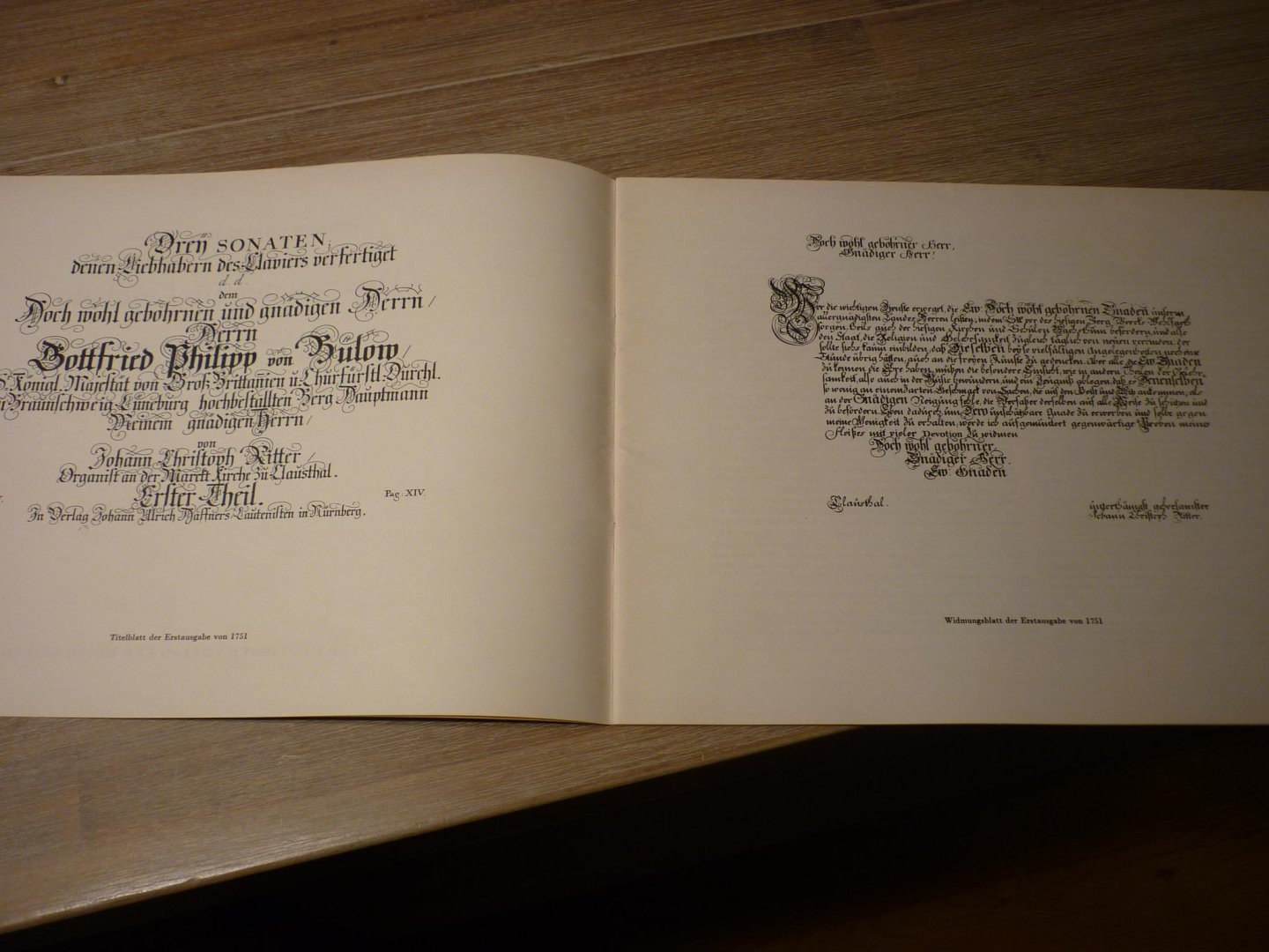 Ritter; Johann Christoph - Drei Sonaten fur Cembalo, nach der Erstausgabe von 1751 herausgegeben - Vorwort Erwin R. Jacobi