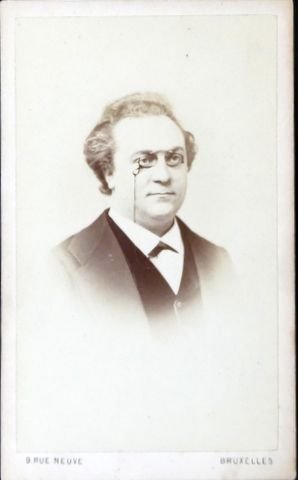 Warnots, Henri Joseph: - [Carte-de-visite Fotografie] Brustbild en face