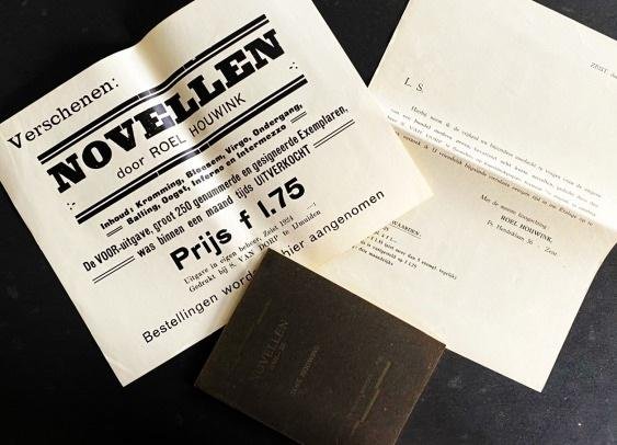 HOUWINK, Roel - Novellen (1920-'22).