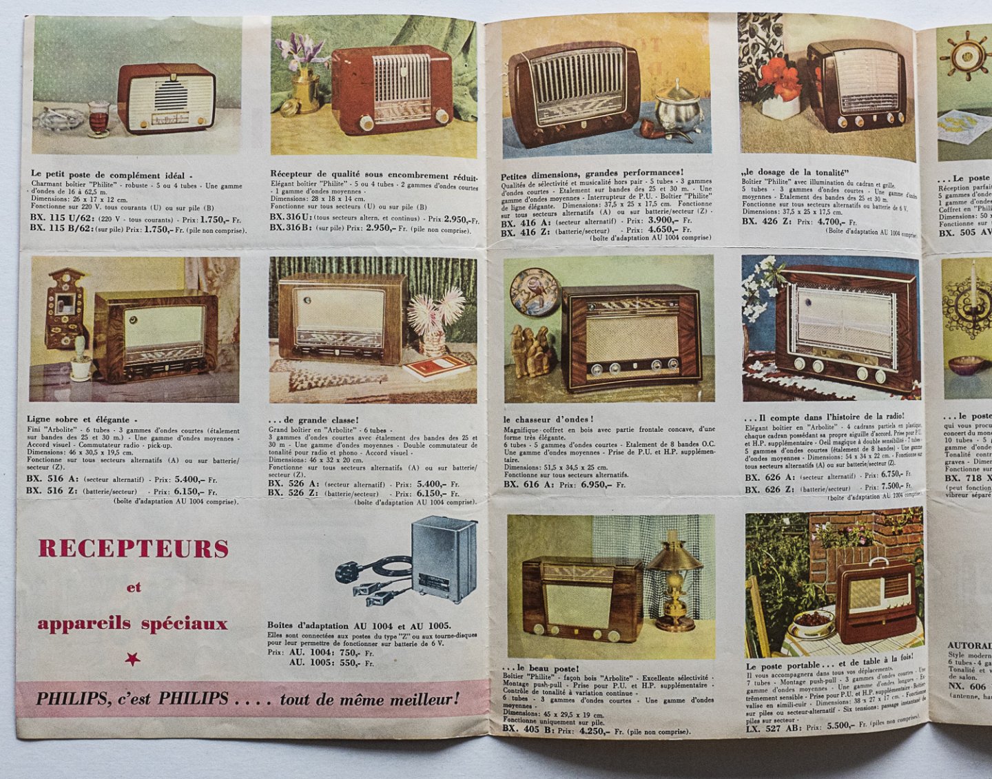 Philips Gloeilampenfabrieken Nederland n.v., Eindhoven - Catalogue Philips radio - Congo