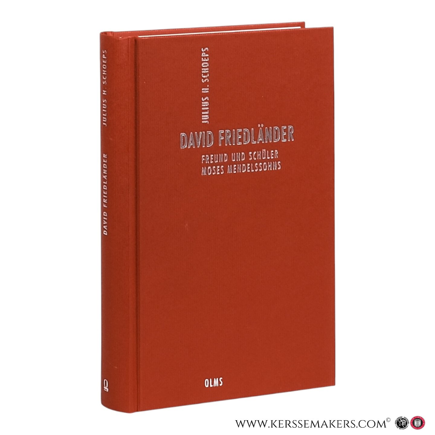 Schoeps, Julius H. - David Friedländer. Freund und Schüler Moses Mendelssohns.